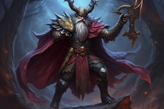 fantasy character art and unique fantasy character