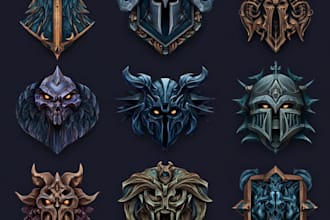 design medieval, fantasy, rpg gaming logo