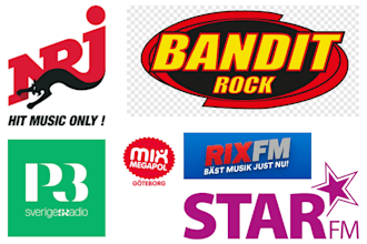 do professional promotion and airplay song on sweden radio