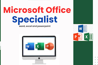 be your professional microsoft office expert for word,excel and powerpoint task