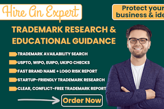 verify if your brand name and logo are trademark safe and available