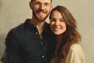 make couple portrait illustration
