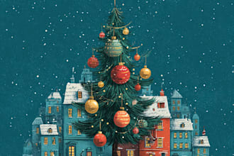 draw anime art illustration, fanart and character design for christmas gift