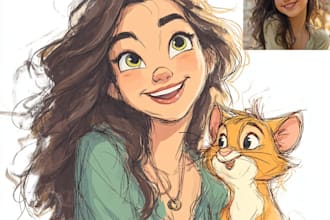design custom disney pet portrait