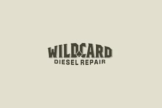 design wildcard diesel repair logo