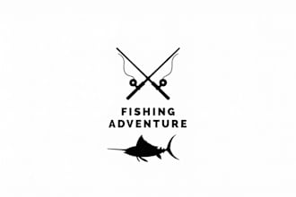 design outstanding fishing  logo
