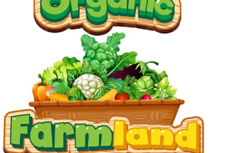 design a fresh and organic vegetable logo for your brand