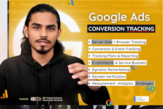 fix and setup google ads conversion tracking, ga4 ecommerce tracking