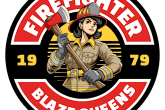 design awesome firefighter logo