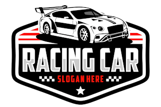 design a modern car racing logo
