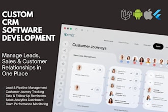 develop a custom CRM and erp software for enterprises with automation