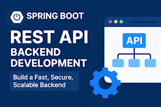 build spring boot rest API and java backend