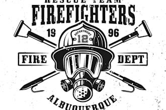 design awesome firefighter logo