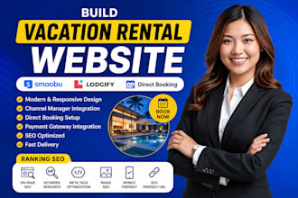 build vacation rental website smoobu website lodgify direct booking vacation