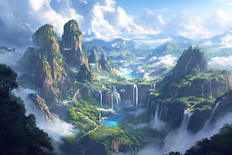 design immersive fantasy environments for you