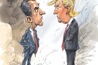 draw satire, editorial or political cartoons for you