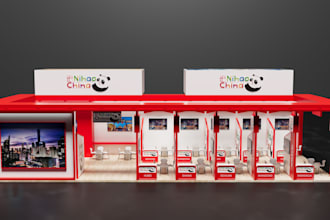 create modern trade show booth design