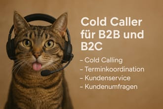 do german b2b, b2c cold calling and set appointments