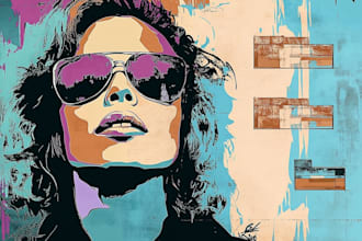 do a portrait stencil for graffiti projects