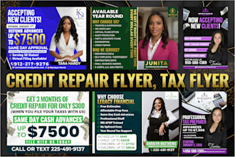 design an eye catching flyer for tax services