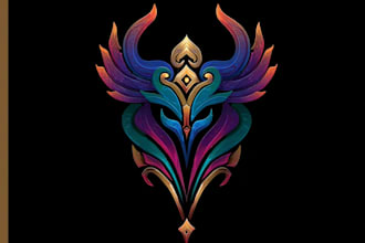 create vector character fantasy vector logo