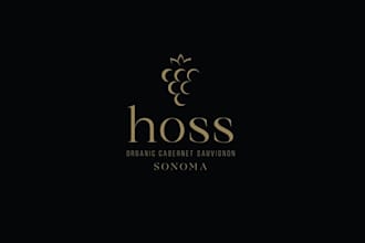 design unique wine bottle logo