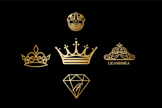 do luxury, crown, fashion and jewelry logo