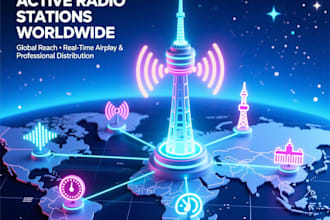 promote, airplay your music to  active radio stations world