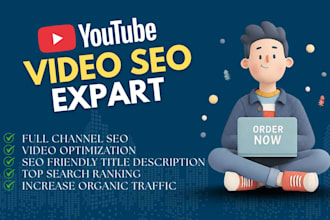 do your youtube video SEO and channel optimization