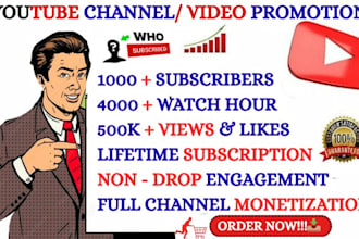 do youtube channel promotion SEO music video subscription grow for monetization