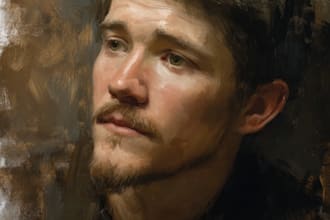 draw oil painting, digital oil painting