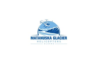 do greatest logo for glacier helicopter tour company to fly
