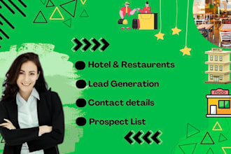 give restaurant, hotel decision makers lead list