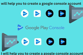 create a full verified google play console account for used