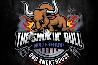 design awesome bull logo