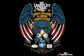 design a professional modern tournament logo