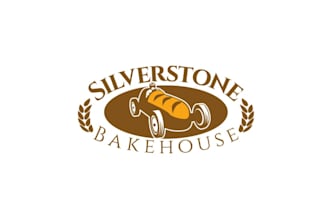 make beautiful motorsport baking company logo