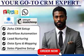 automate zoho with mailchimp calendly whatsapp lead followup automation