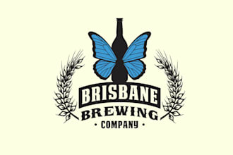 design modern brisbane brewing company logo