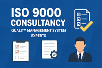 complete iso 9001 qms setup, internal audit, and certification guidance