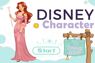 draw your disney character