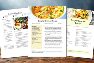 format and design your cookbook or recipes book