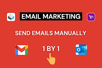 manually send 1 by 1 emails with inbox delivery guarantee