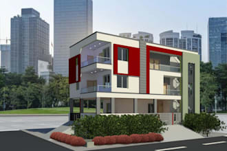 deliver 2d plans 3d elevation model render I am registered coa architect
