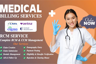 do medical billing, payment posting, denials management