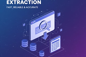 do web scraping, data mining, and automate data extraction for any website