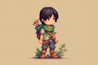 create a pixel art character for you