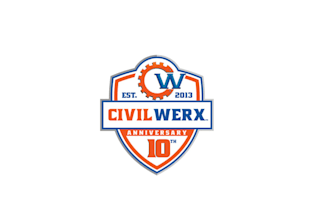 design anniversary construction logo