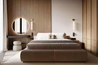 create photorealistic bedroom rendering