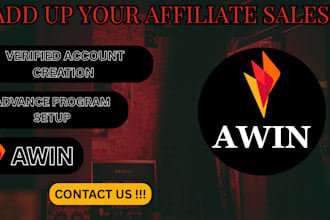 create a verified awin account for you